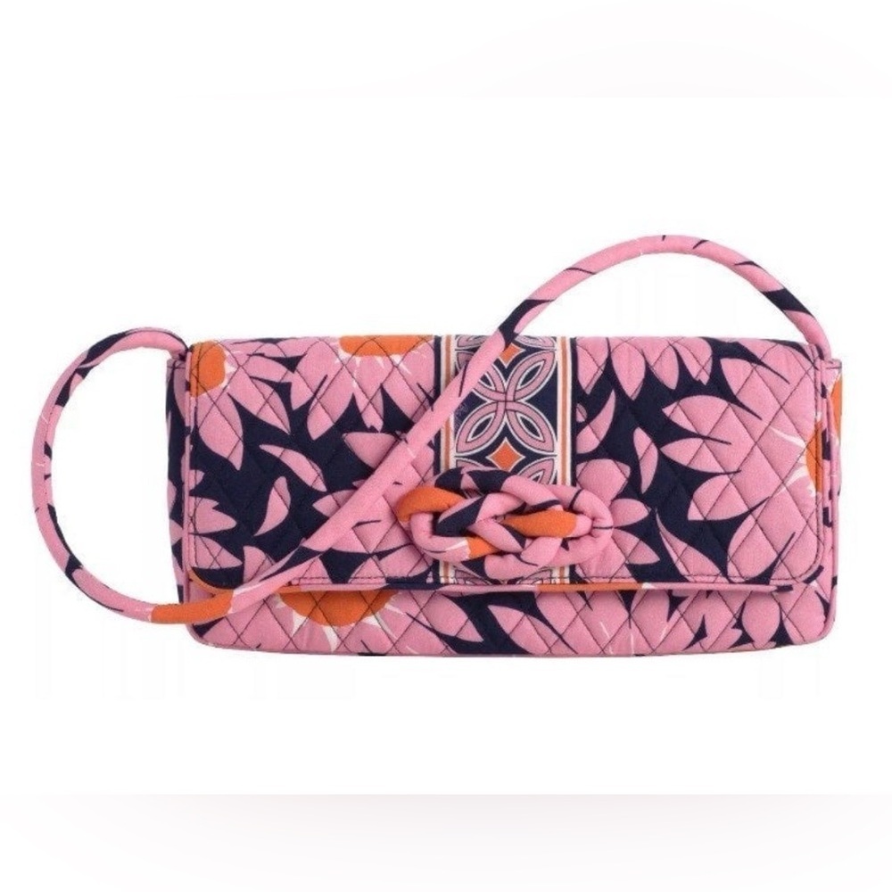 Vera Bradley "Loves Me" Quilted Floral Flap Shoulder Bag